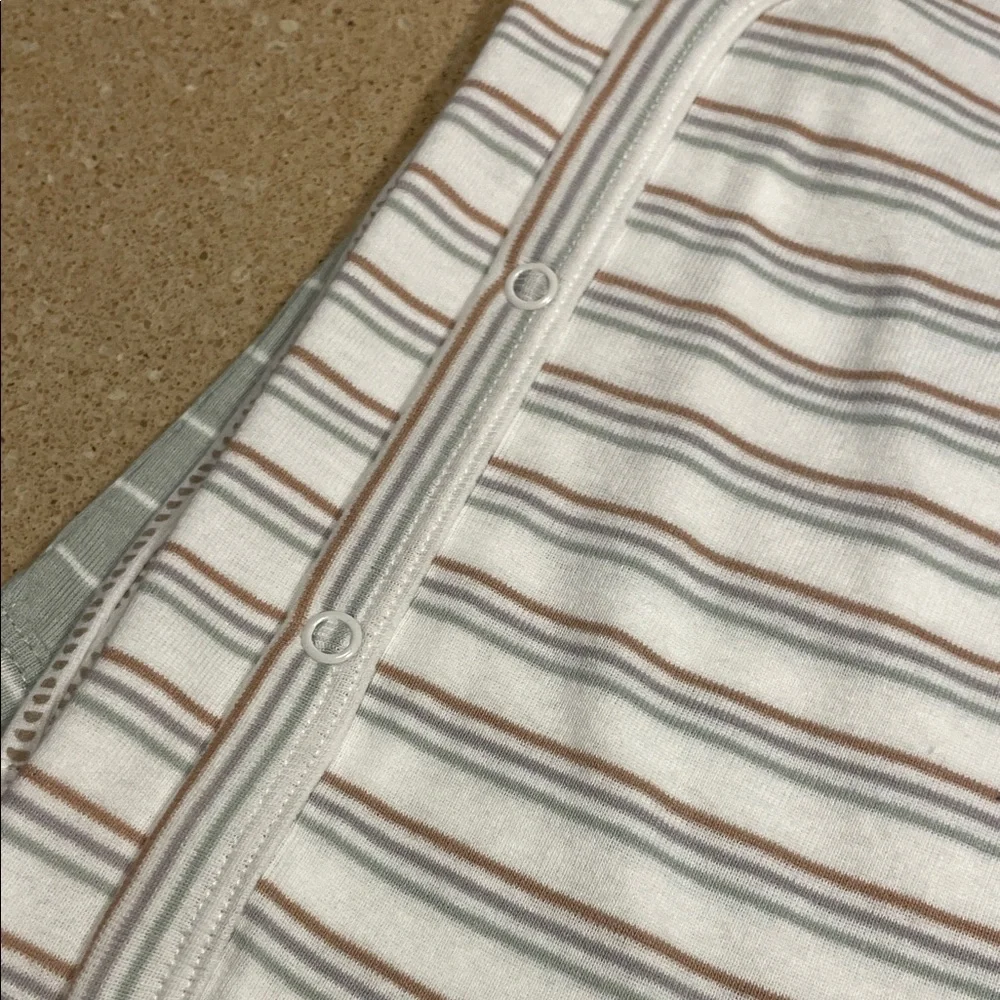 Trio of Carter's Patterned and Striped Bodysuits
